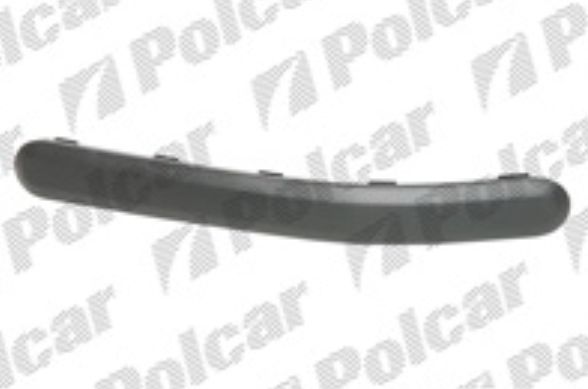 Ford FUSION 8/02-10/05 lišta zadného nárazníka čierna ľavá