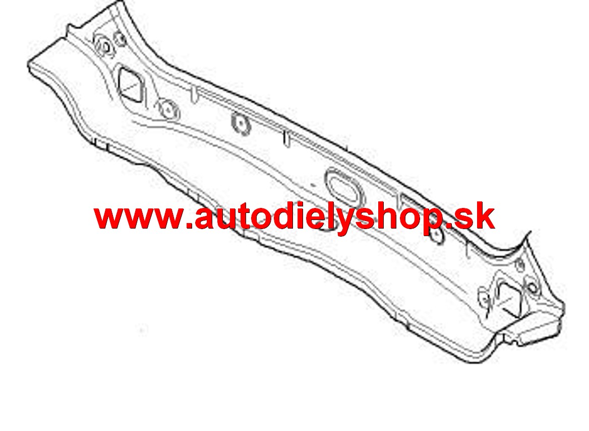 Ford FUSION 8/02-10/05 zadné čelo vonkajšie diel ORIGINÁL