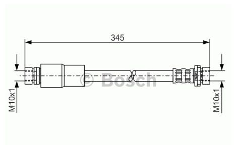 Ford FUSION 8/02-10/05 brzdová hadica na zadnú nápravu /BOSCH/