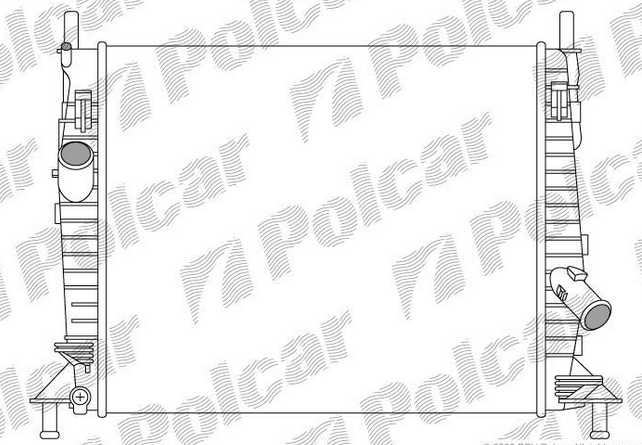 Ford FOCUS 03/2011- chladič vody 