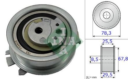 Audi Q3 06/11- napínacia kladka /INA/