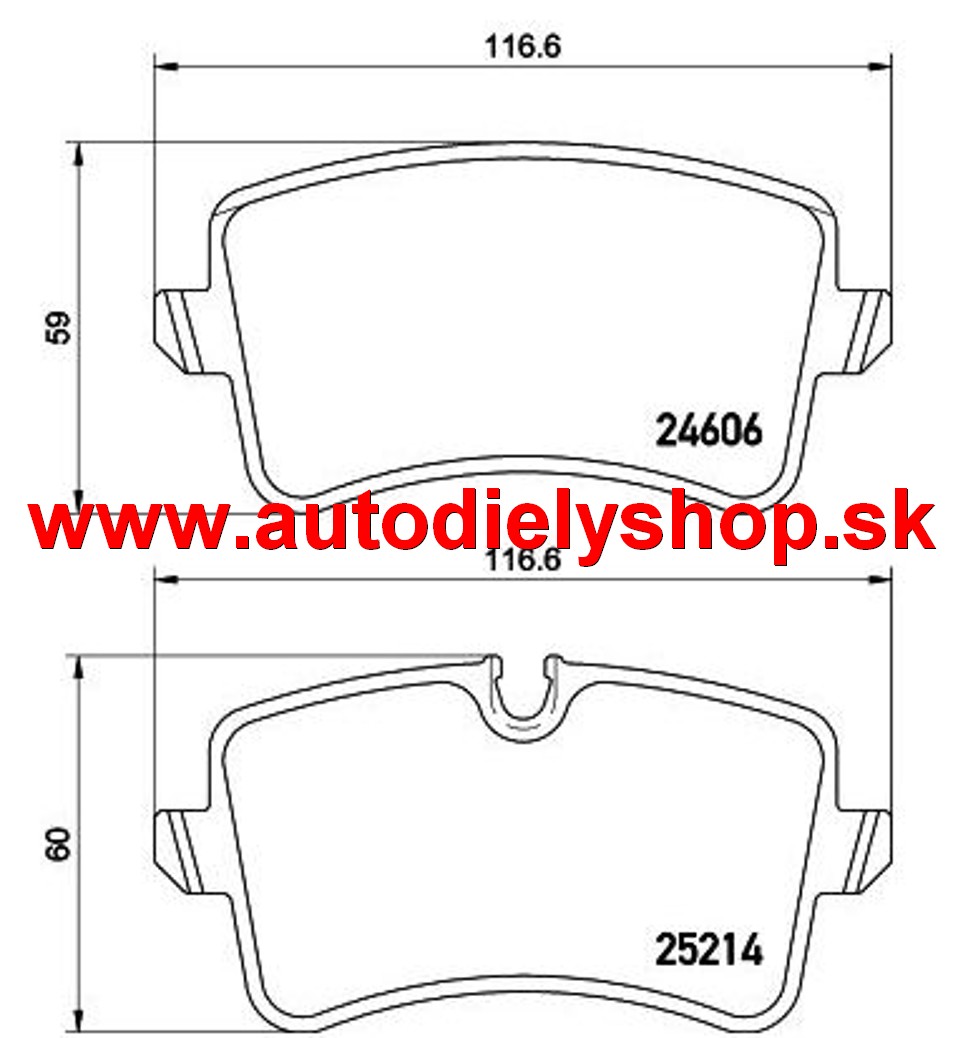 Audi A8 2010- zadné platničky sada /TEXTAR/