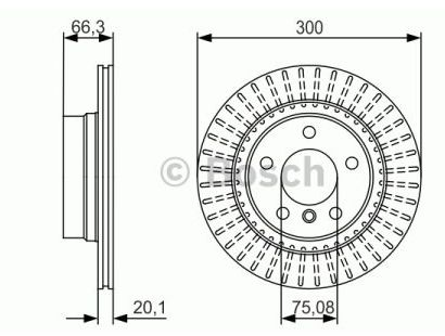 BMW 2 F22 10/2013- zadné kotúče sada L+P /BOSCH/