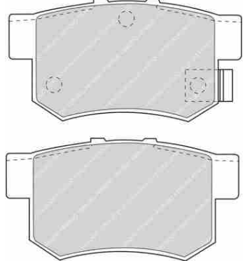 Honda CRV 3/02-9/06 zadné brzdové platničky- sada 