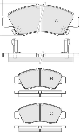Honda JAZZ 3/2002- predné brzdové platničky- sada