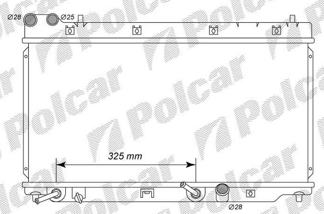 Honda JAZZ 3/2002- chladič vody