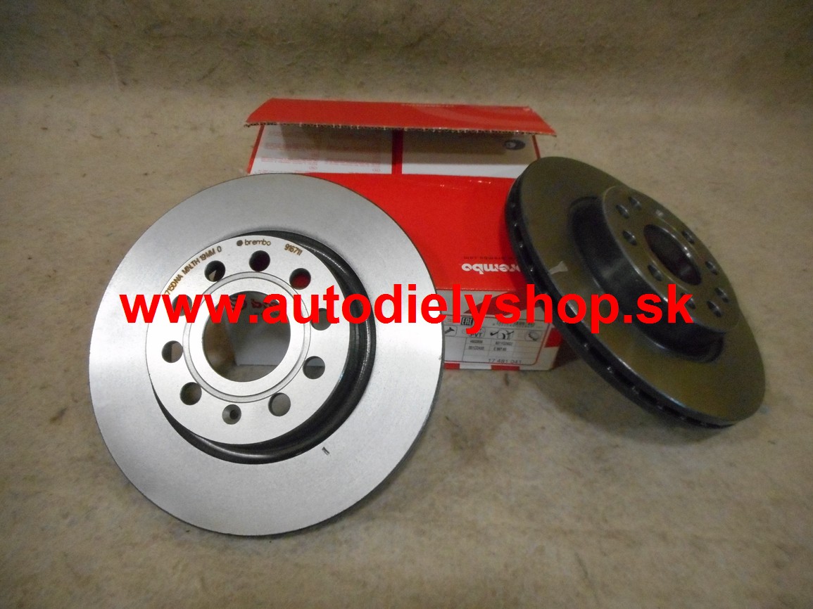Seat LEON 9/05- predné kotúče 280mm Sada,vetrané Brembo