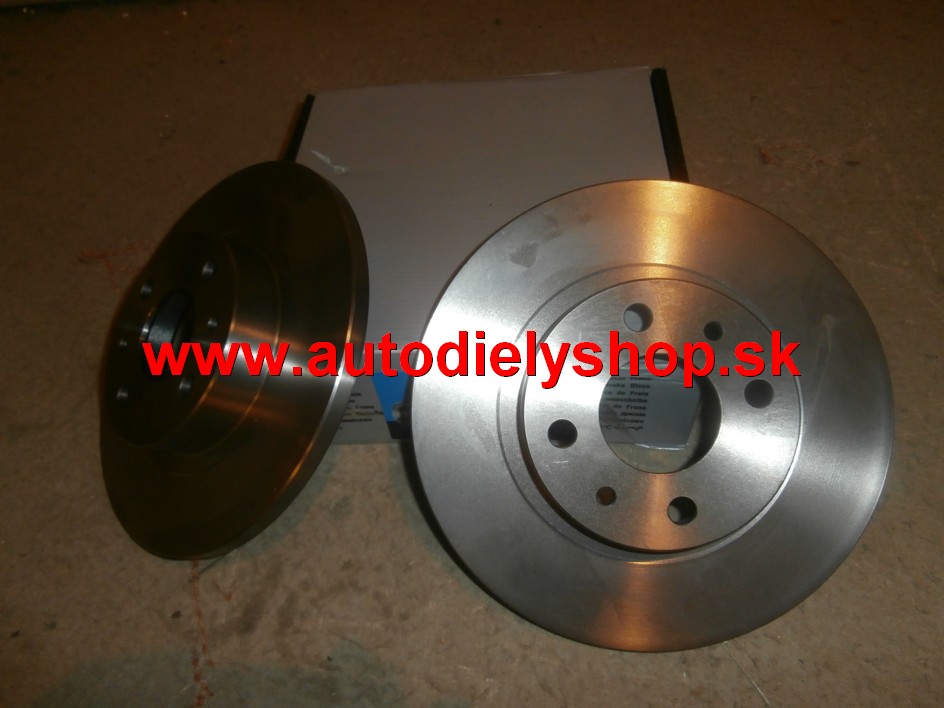 Lancia DEDRA 1/90-8/99 predné brzdové kotúče 257mm Sada,plné 