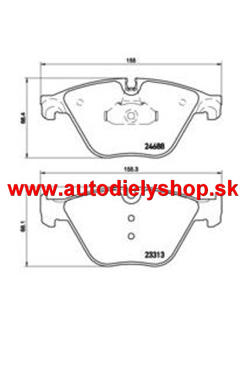BMW 5 F07 GT 06/09- predné platničky sada /BREMBO/ od roku 01.03.2011
