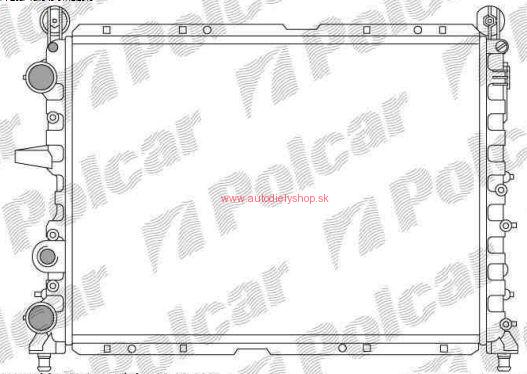 Lancia DEDRA 1/90-8/99 chladič vody 1,6ie-1,8ie-2,0ie s AC 