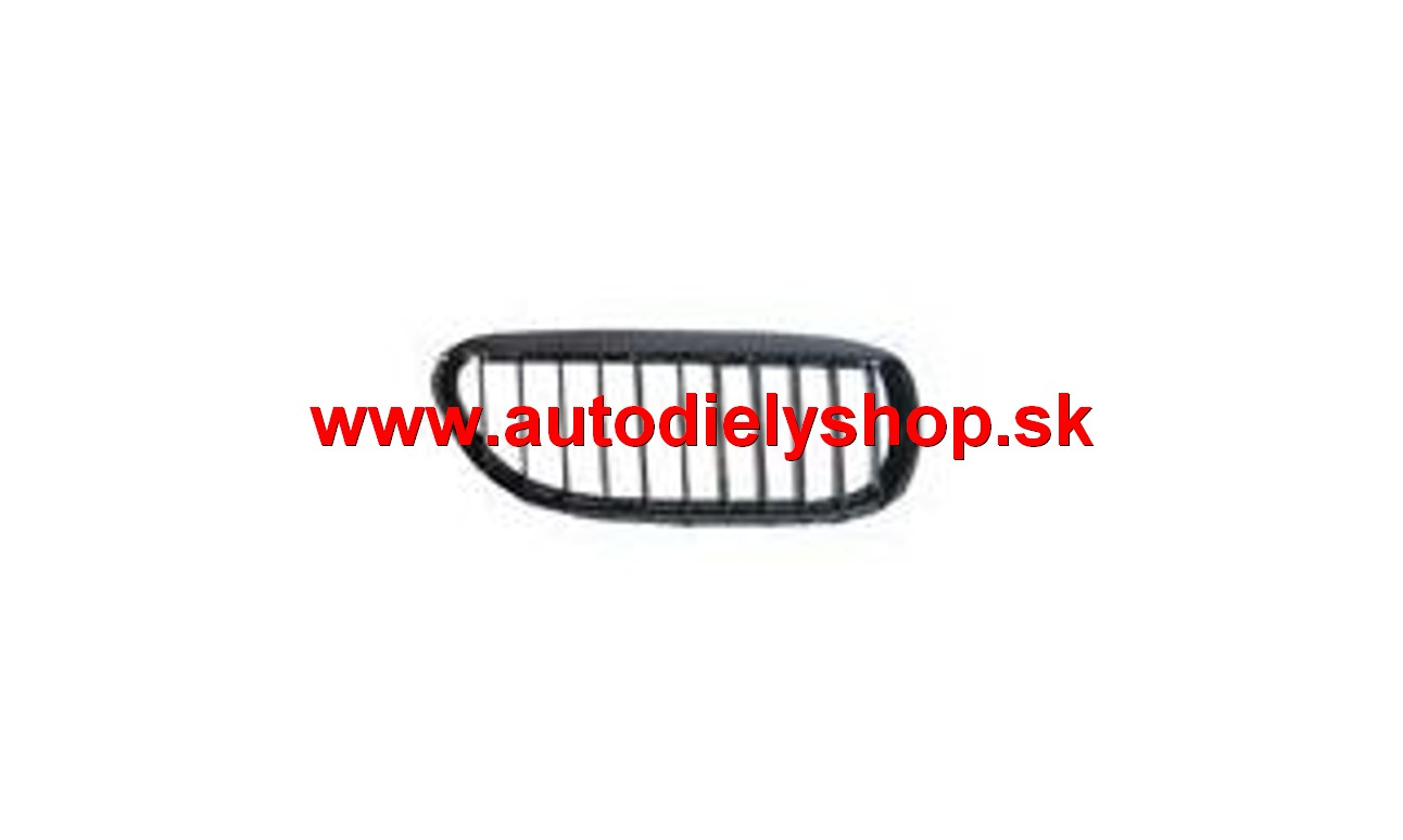 BMW 6 E63/E64 2003-2010 predná mriežka čierna s čiernym rámikom pravá 