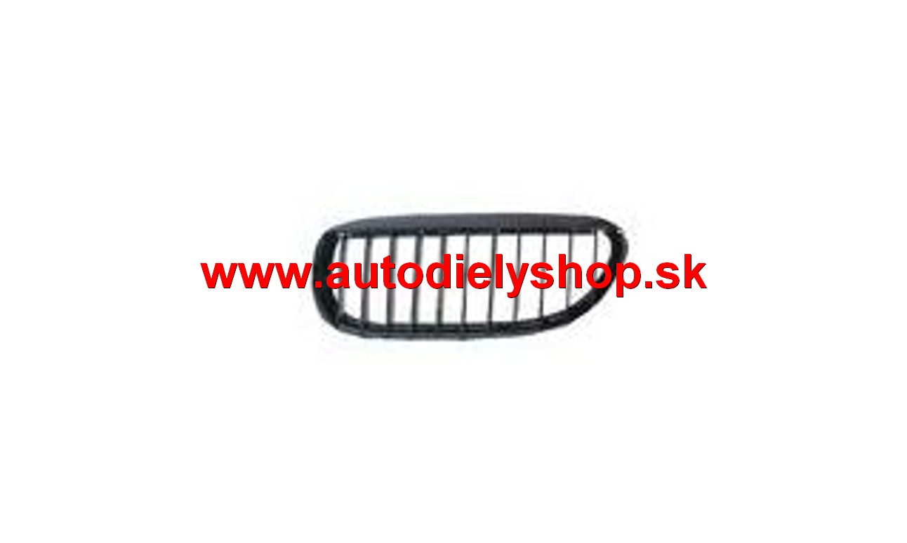 BMW 6 E63/E64 2003-2010 predná mriežka čierna s čiernym rámikom ľavá 