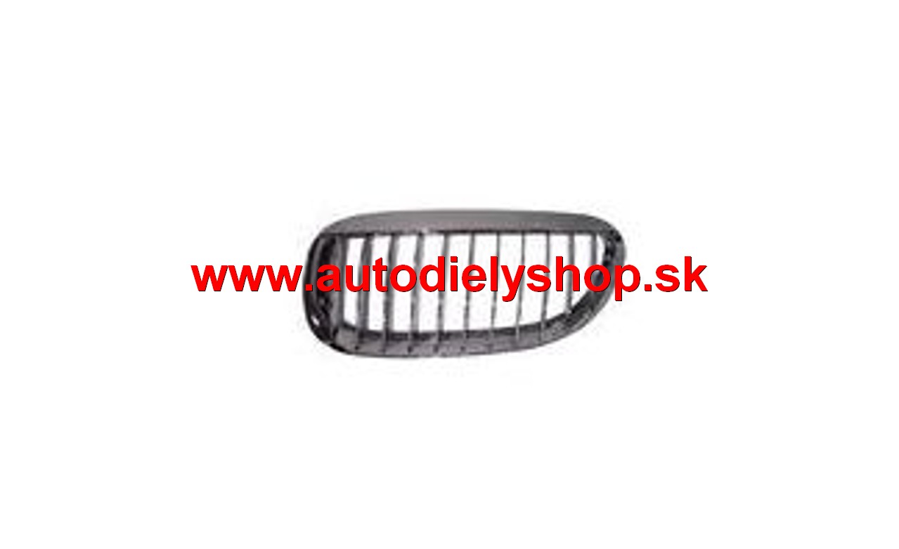 BMW 6 E63/E64 2003-2010 predná mriežka chrómová s chrómovým rámikom ľavá 