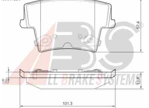 Chrysler 300C 9/2004- zadné platničky sada ABS