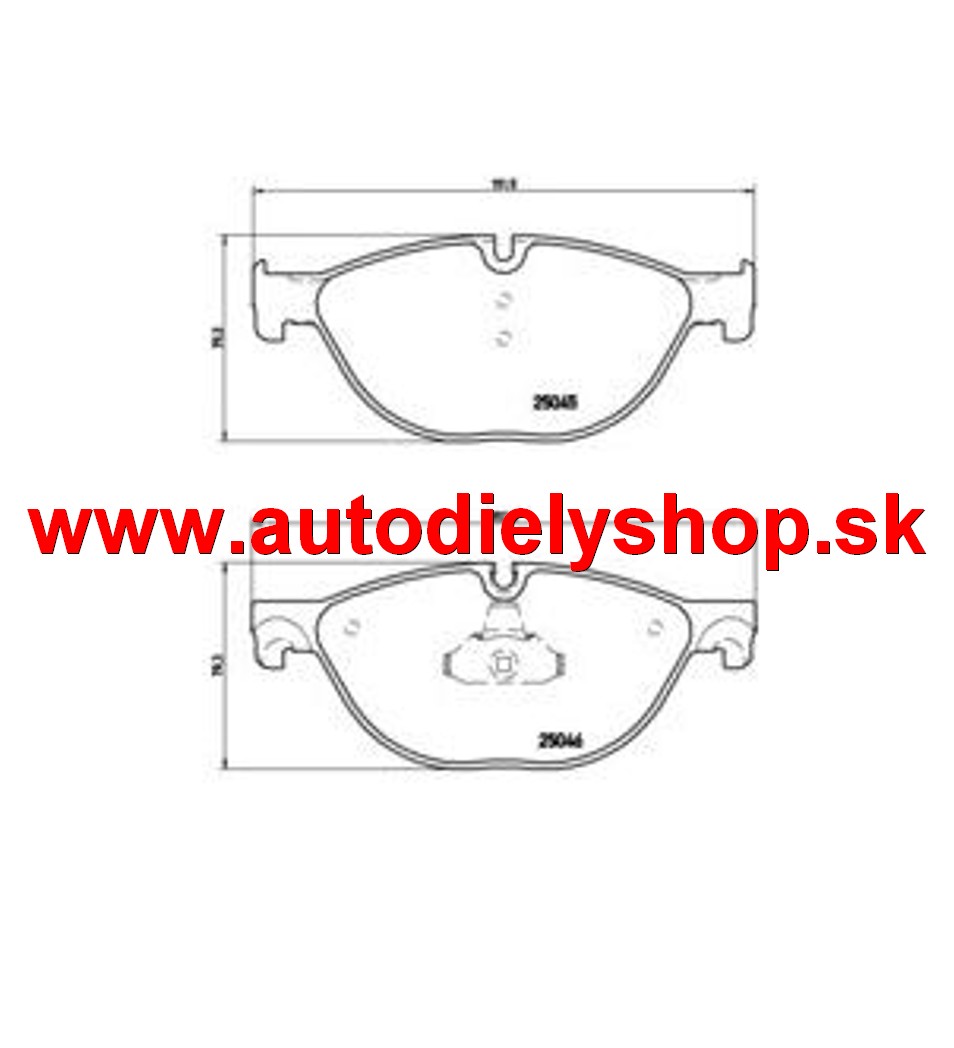 BMW 6 F12/F13 02/11- predné platničky sada /BREMBO/