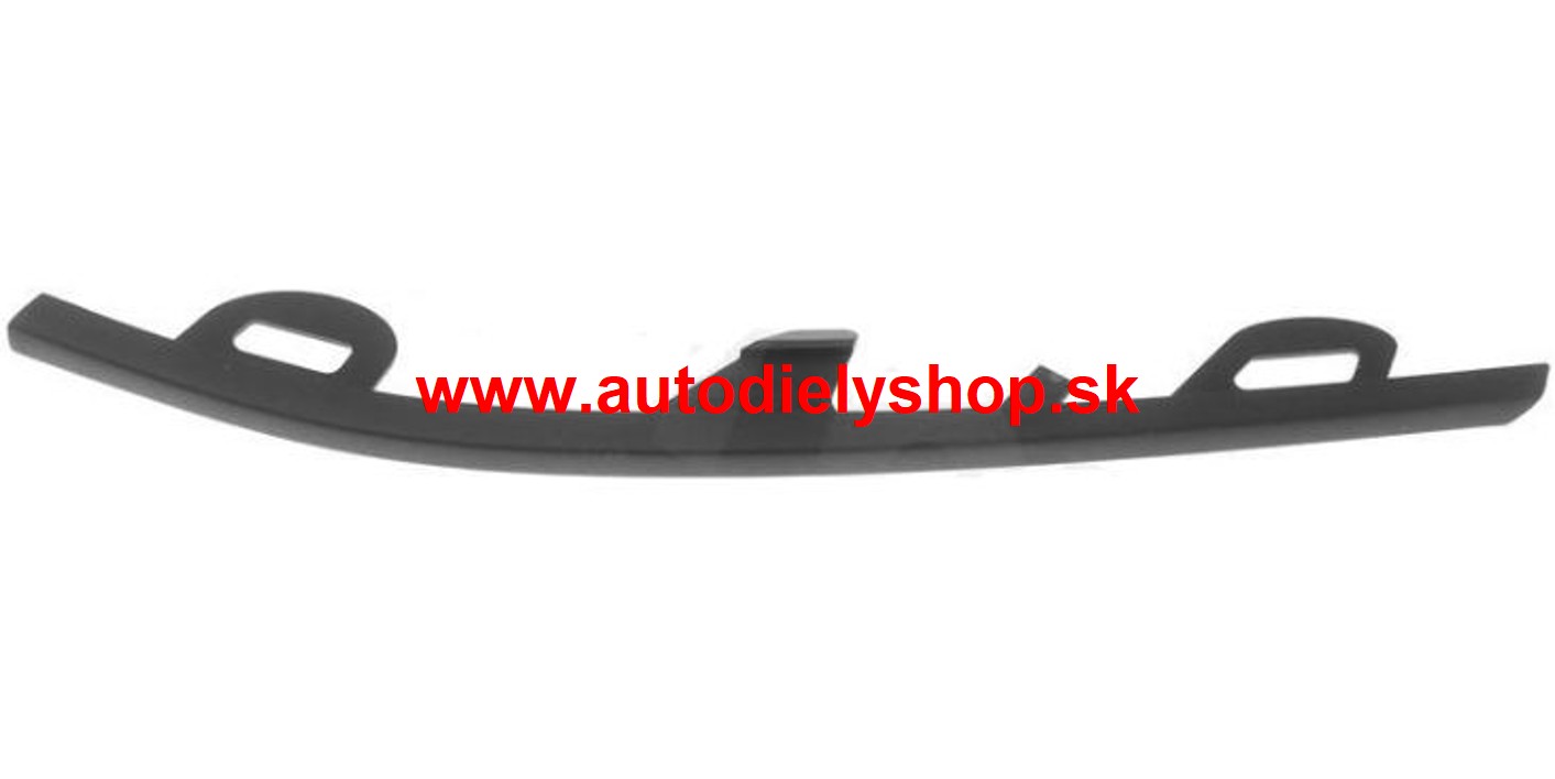 Škoda SUPERB III 5/2015- Lišta mriežky predného nárazníka,pravá čierna /Originál