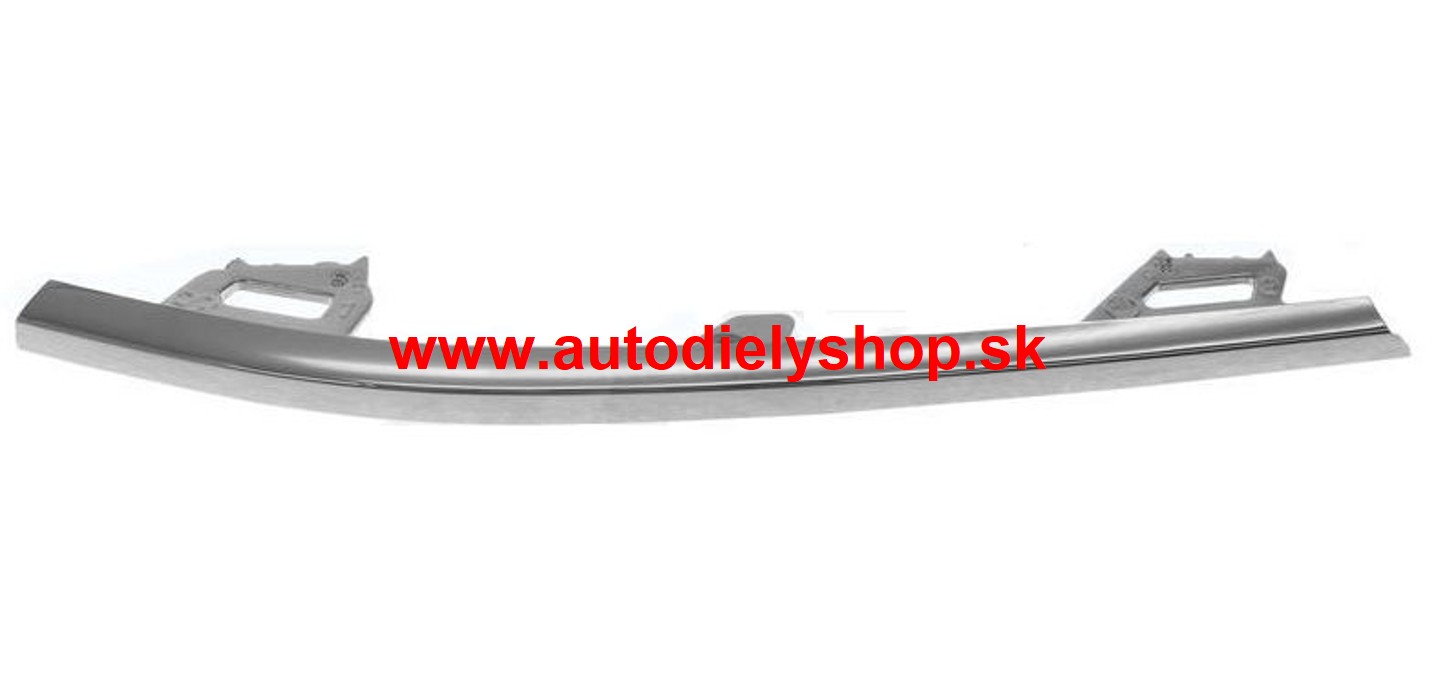 Škoda SUPERB III 5/2015- Lišta mriežky predného nárazníka, pravá chrómová /Origi