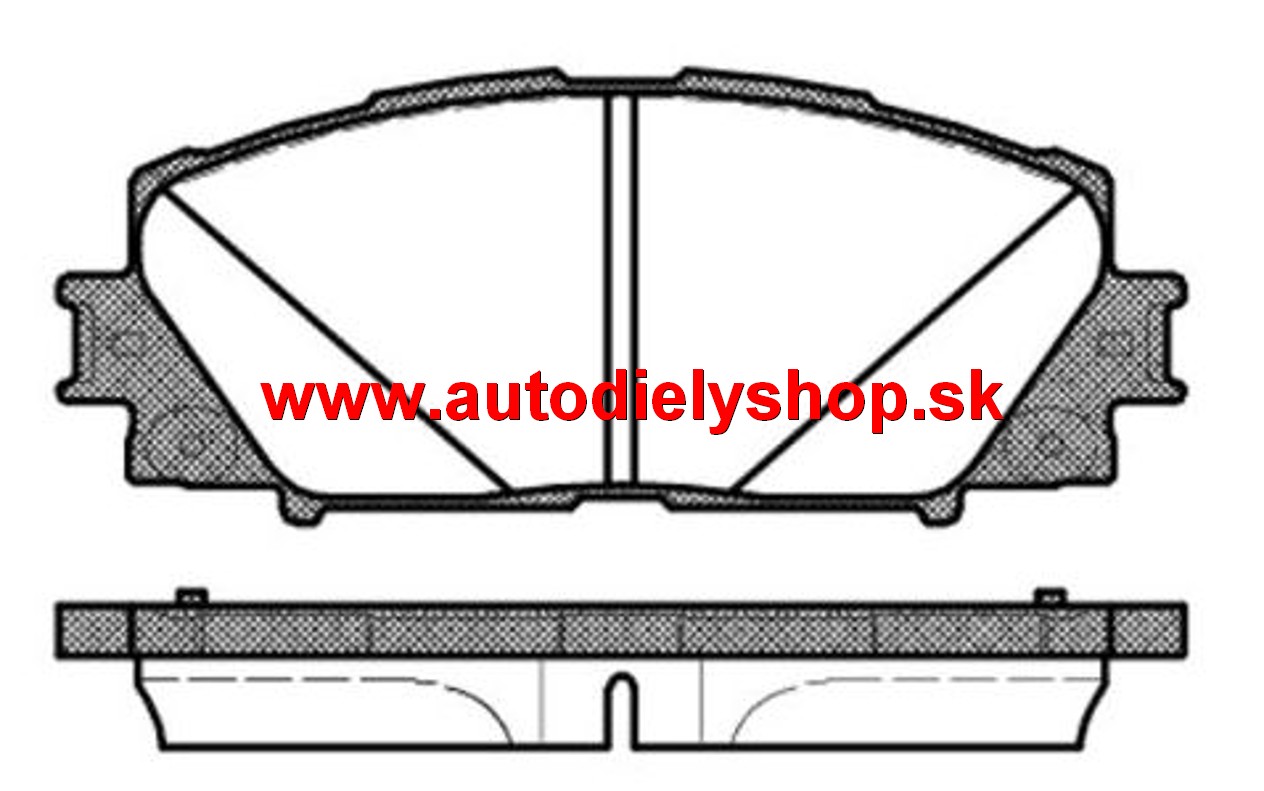 Toyota PRIUS 1/09-2012 predné platničky sada /ROADHOUSE/