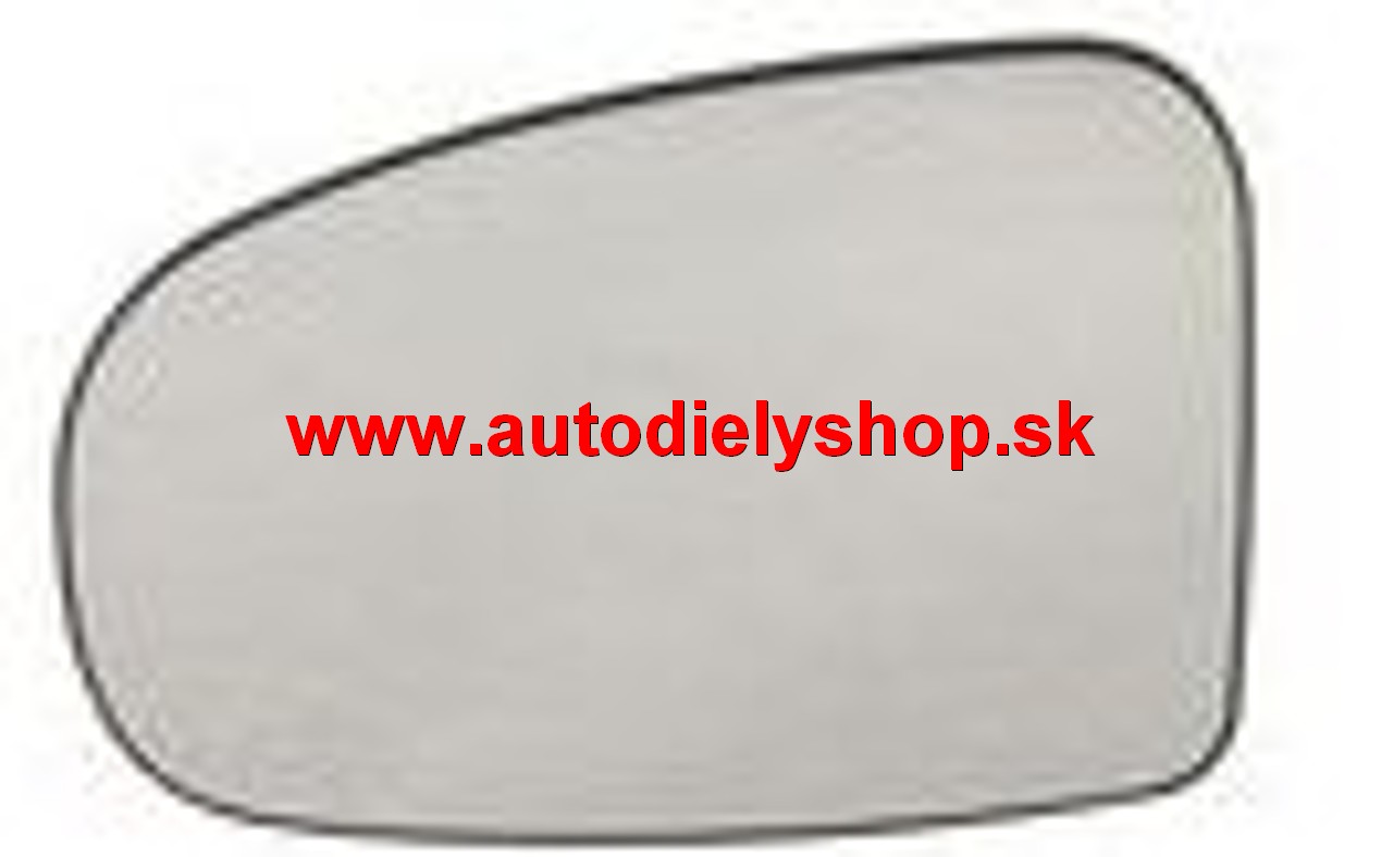 Toyota PRIUS 1/09-2012 sklo spätného zrkadla ľavé /vyhrievané/
