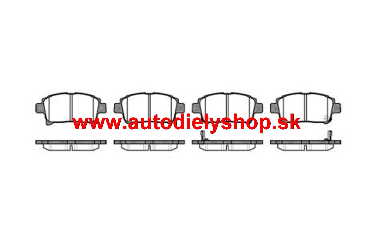 Toyota PRIUS 8/03-1/2009 predné platničky sada /ROADHOUSE/