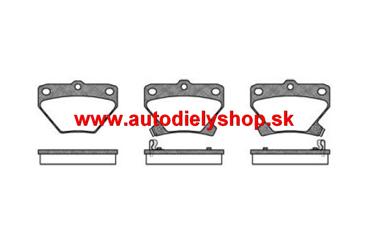 Toyota PRIUS 8/03-1/2009 zadné platničky sada /ROADHOUSE/