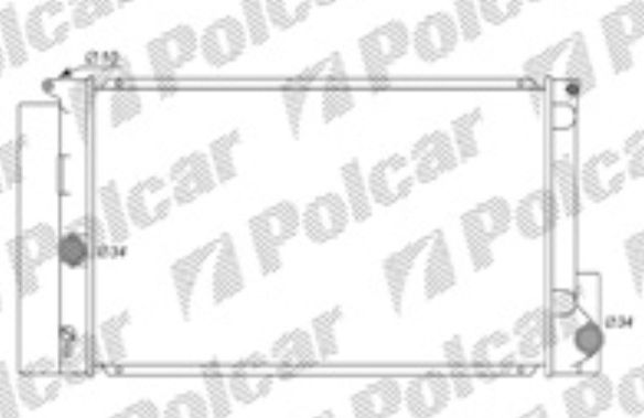 Toyota COROLLA 03/07- chladič vody