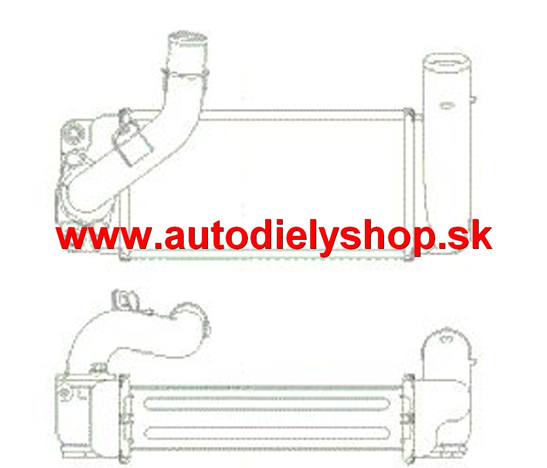 Toyota COROLLA 03/07- chladič vzduchu INTERCOOLER