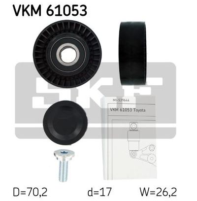 Toyota COROLLA 03/07- vodiaca kladka /SKF/