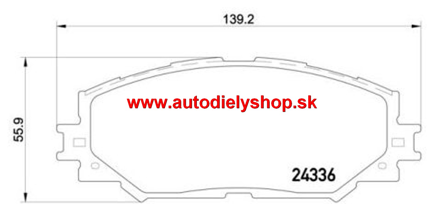 Toyota COROLLA 03/07- predné platničky sada /TEXTAR/