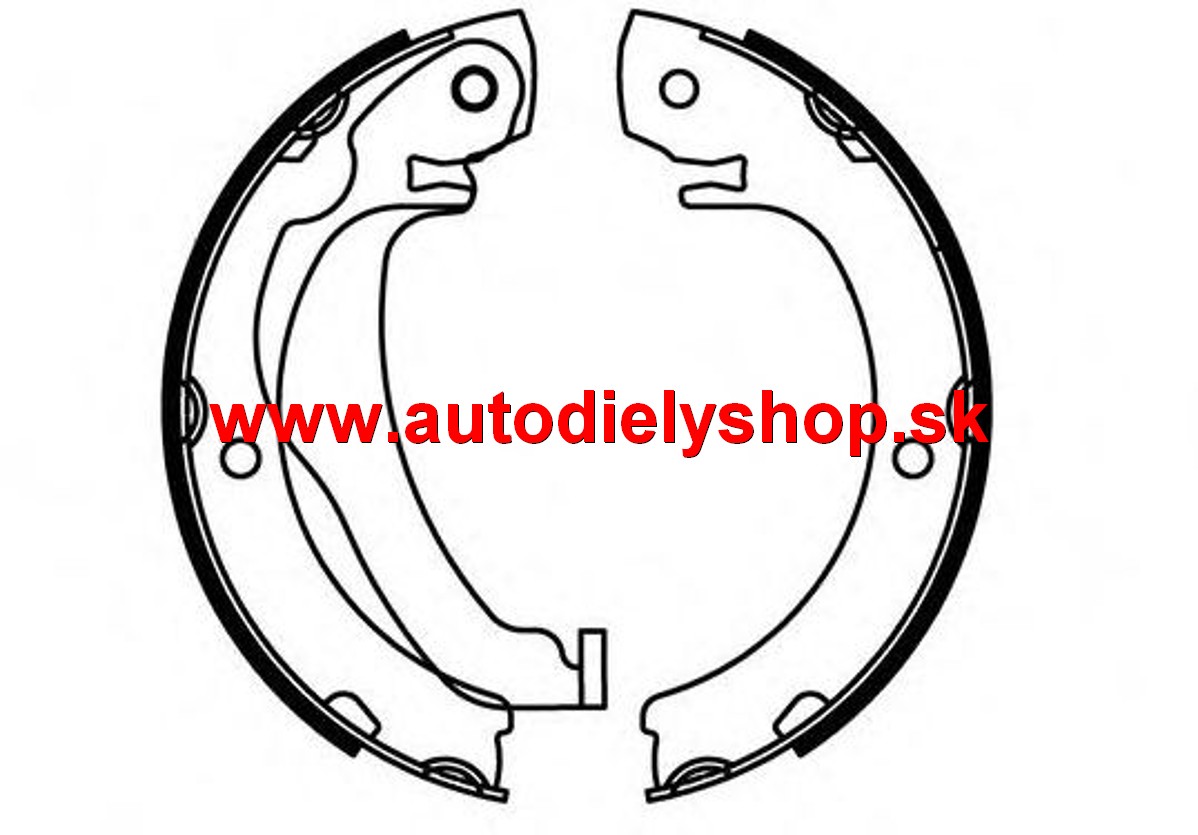 Toyota COROLLA VERSO 4/04-2009 brzdové čeľuste /SBS/