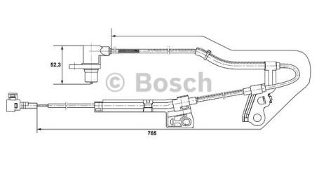 Toyota COROLLA VERSO 4/04-2009 snímač otáčok kolesa predný pravý /BOSCH/