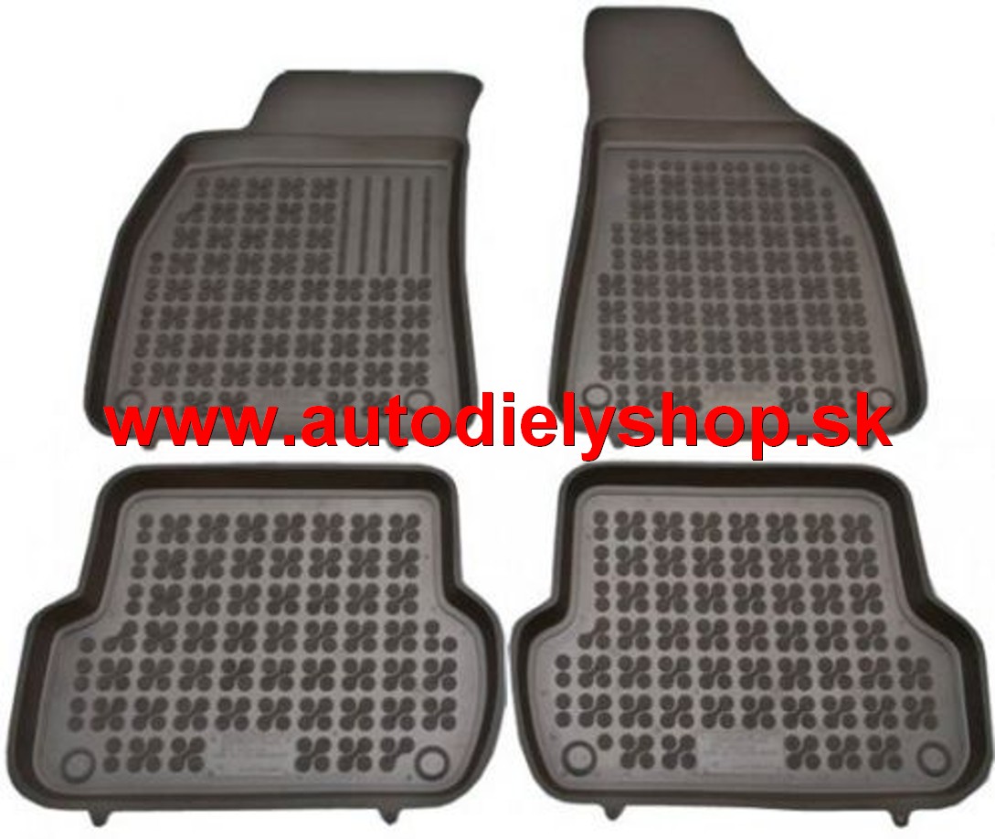 Toyota YARIS 3/09-9/2011 gumové koberčeky čierne sada 4 kusov 