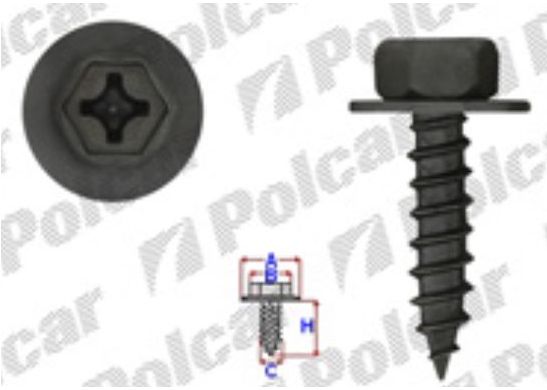 Toyota YARIS 3/09-9/2011 šróby krytov pod motor 10 ks