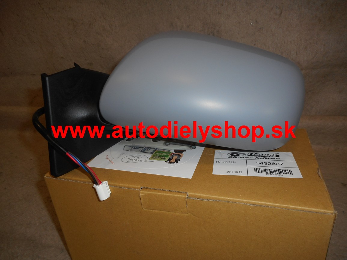 Toyota YARIS 3/09-9/2011 spätné zrkadlo elektrické pre lak vyhrievané ľavé 
