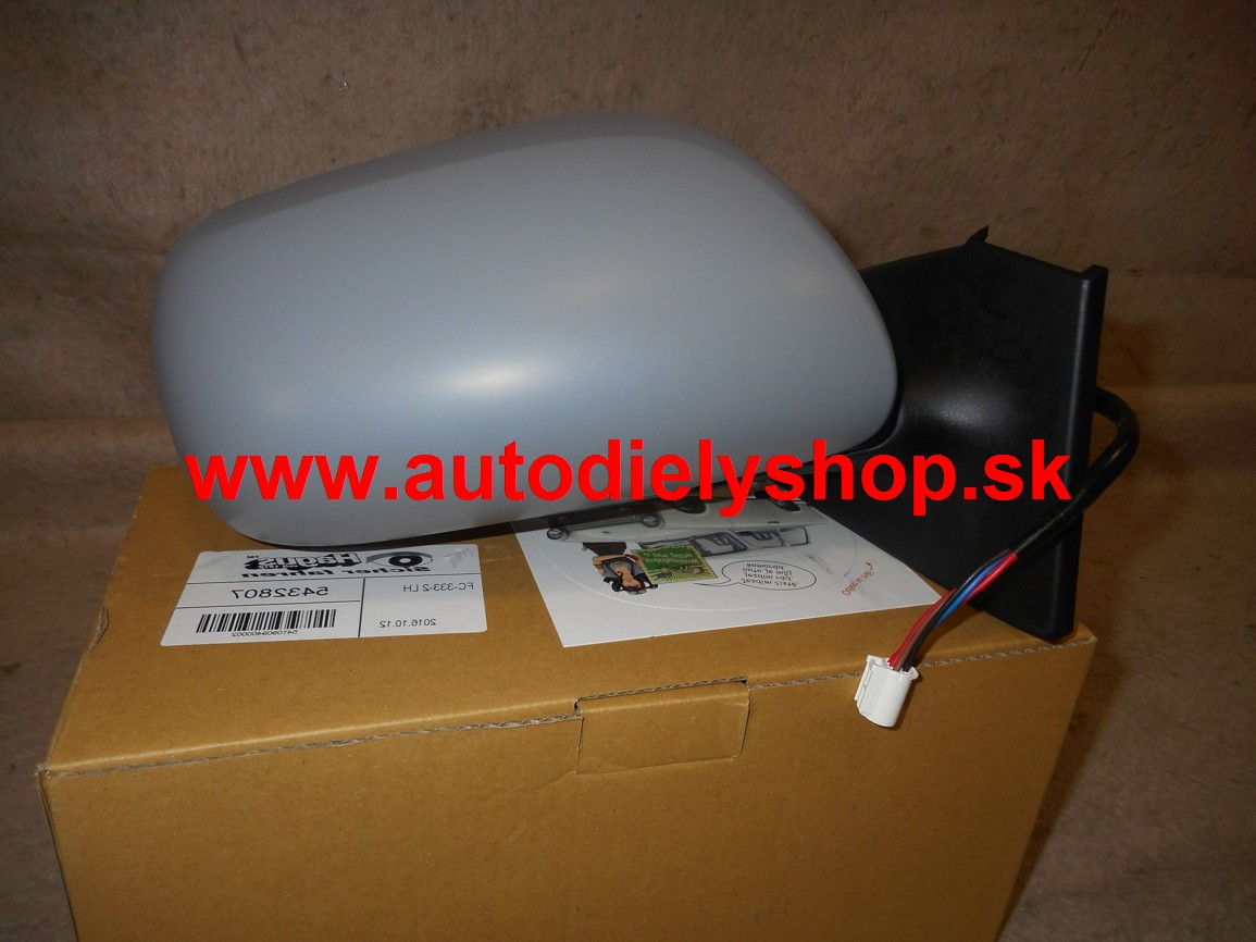 Toyota YARIS 3/09-9/2011 spätné zrkadlo elektrické pre lak vyhrievané pravé 