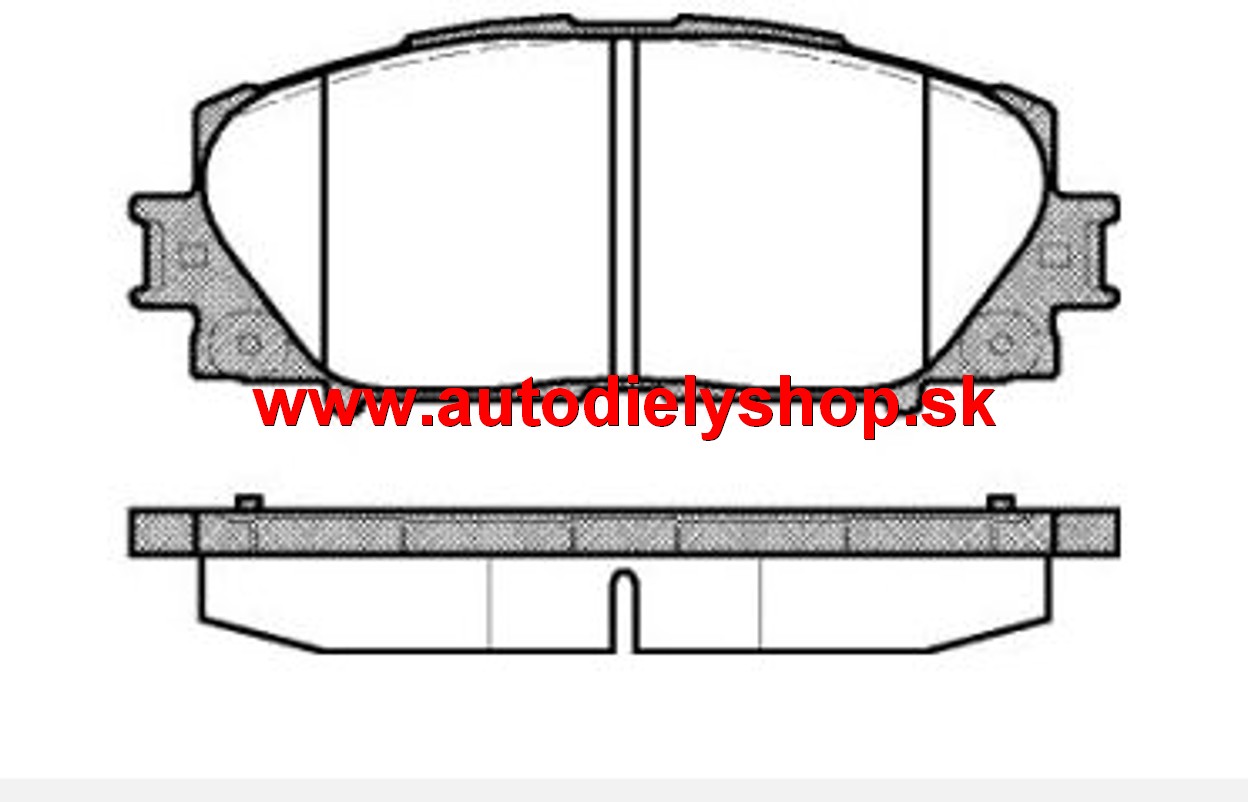 TOYOTA YARIS 2/06-3/09- predné platničky sada /ROADHOUSE/
