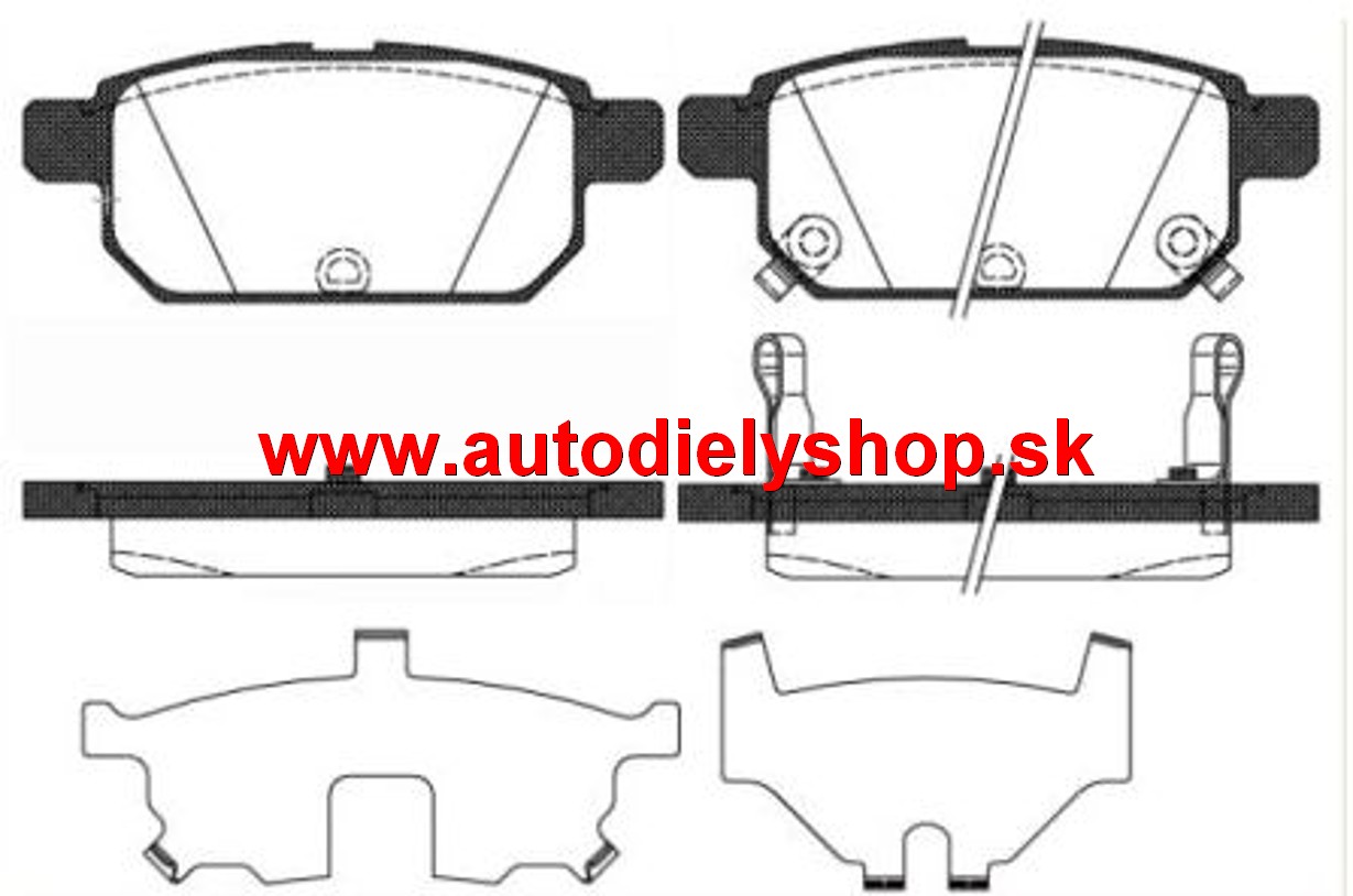 Suzuki SWIFT 9/2010- zadné platničky sada /ROADHOUSE/