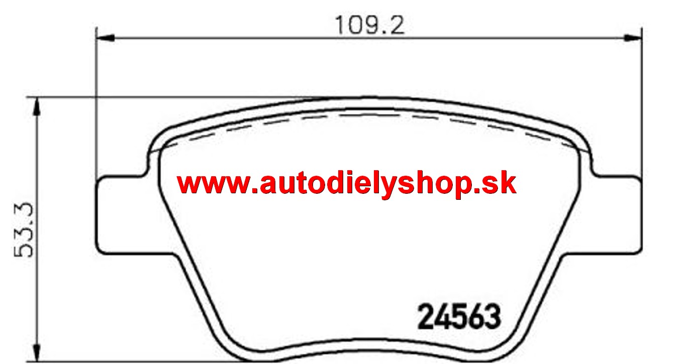 VW CADDY 06/10- Originálne zadné platničky sada /TEXTAR/