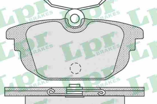 Lancia DEDRA 1/90-8/99- zadné platničky ABS sada 