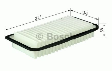 Toyota AVENSIS 6/03- vzduchový filter /BOSCH/