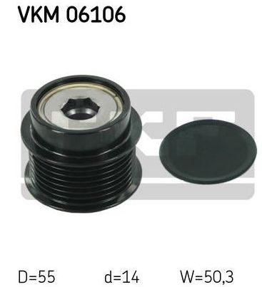 Toyota RAV 4 11/05-2/09 alternátorova voľnobežka /SKF/