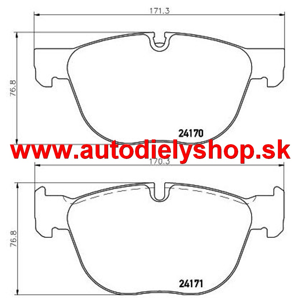 BMW X5 F15 10/13- originálne predné platničky sada /TEXTAR/