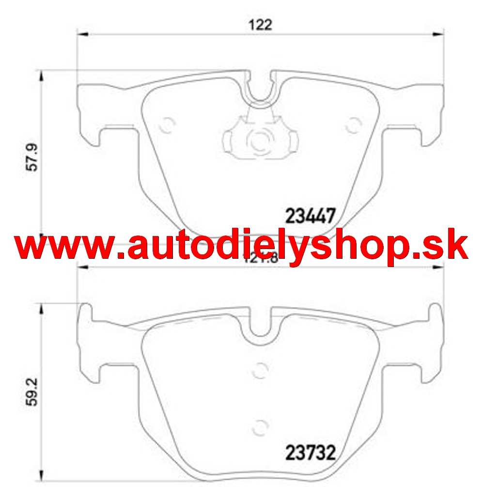 BMW X5 F15 10/13- originálne zadné platničky sada /TEXTAR/
