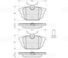 Lancia DELTA 10/93-8/99 zadné platničky sada STARLINE 