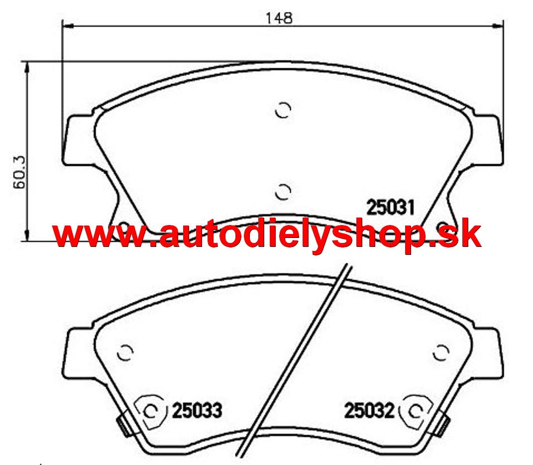Chevrolet AVEO 05/11- originálne predné platničky sada /TEXTAR/
