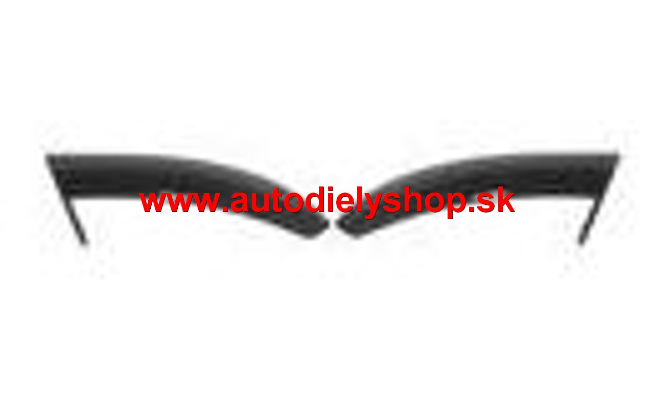 Renault CLIO IV 11/12- lišta zadného nárazníka sada L+P 