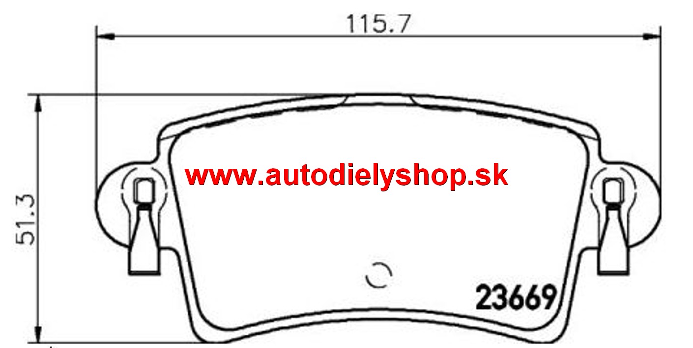 Nissan INTERSTAR 02-07 originálne zadné platničky /TEXTAR/