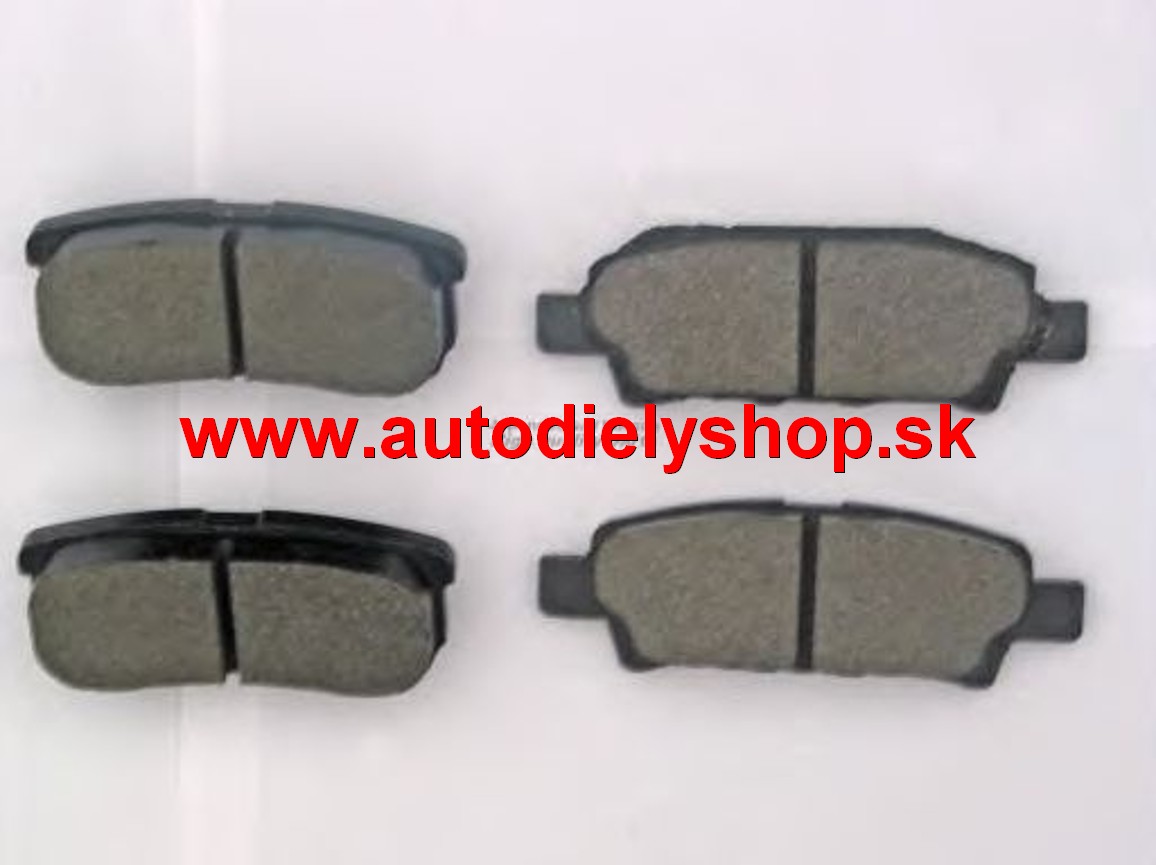 Mitsubishi LANCER 2008- zadné platničky sada /STARLINE/