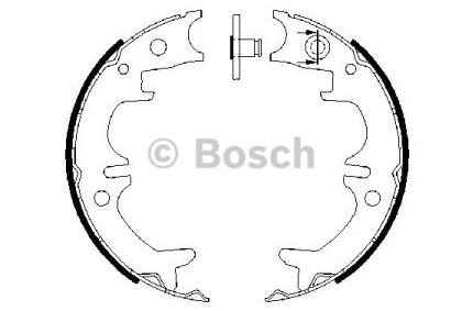 Toyota CAMRY 09/06-11 brzdové čeľuste sada /BOSCH/