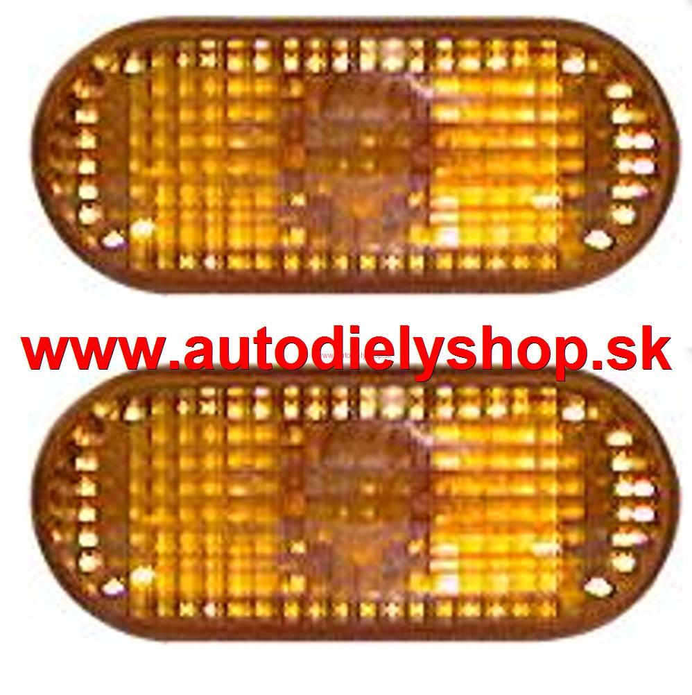VW Passat B4 93-96 bočné smerovky žlté Sada L+P,oválne 